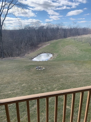 View from the covered deck