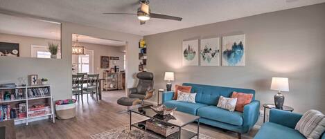 Phoenix Vacation Rental | 3BR | 2BA | 1,300 Sq Ft | 1 Small Step to Enter