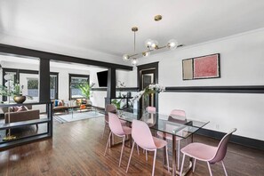 Other view of our dining area - perfect blend of beauty and functionality