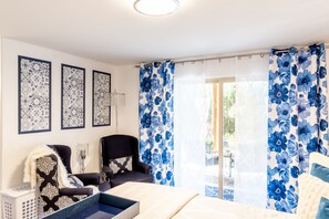 Royal Suite:  Sliding doors to patio.