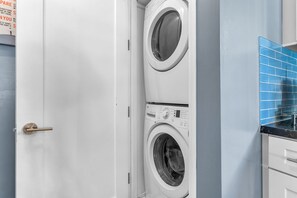 Washer and dryer at your disposal