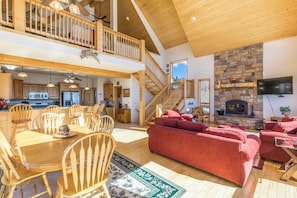 Main Living Space with fireplace