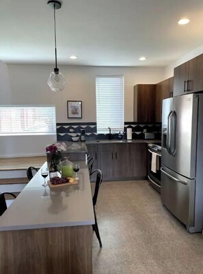 Built in dining.