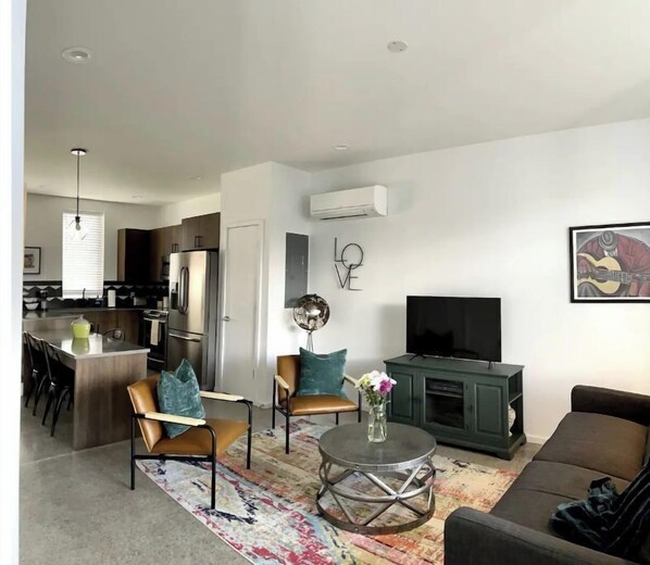 Open concept living.