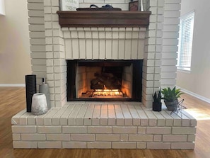 Enjoy the fire while enjoying your stay!