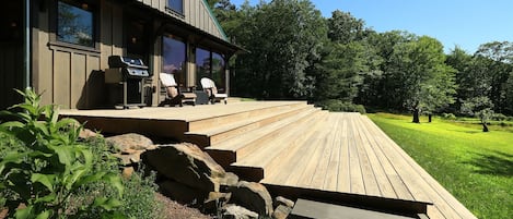 Multi-level 180 degree deck offers the perfect view for any time of day.