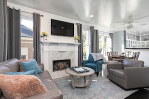 You'll love the open living room with a large smart TV to watch your favorite show!