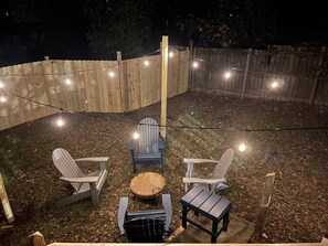 Gather with friends by the fire pit!