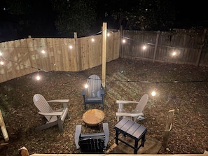 Gather with friends by the fire pit!