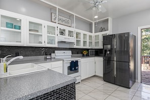 Making dinner is fun when the kitchen has everything you need!