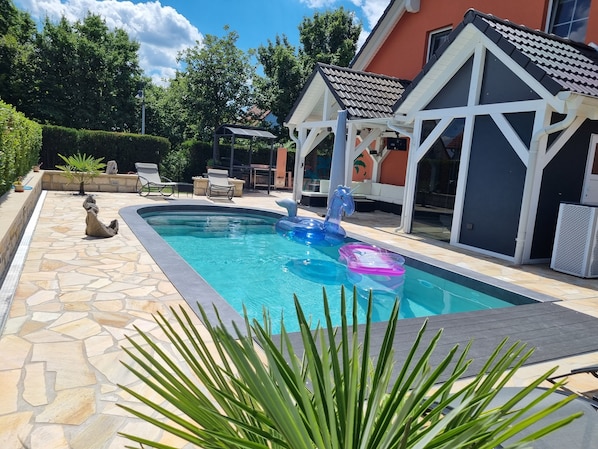 Ferienwohnung 1.Stock mit Poollandschaft