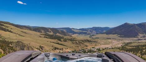 Creede River Valley view from the hot tub