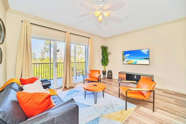 Living room with smart TV 