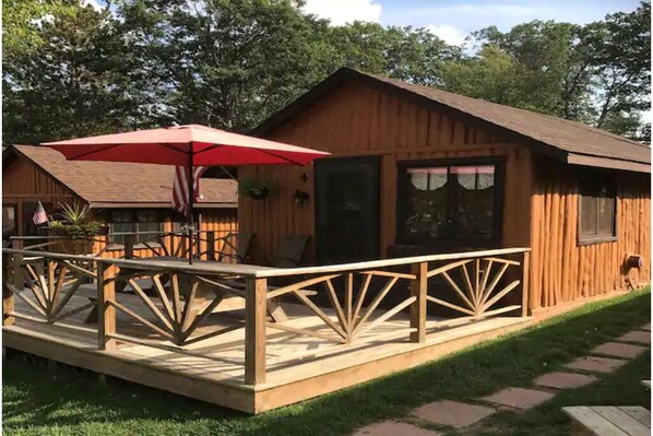 Front view of cabin