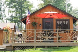 Front view of cabin
