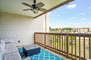 Patio area right off the living room