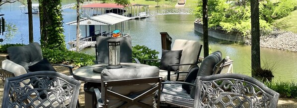 Patio overlooking the lake