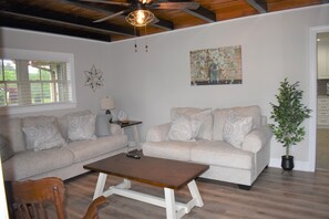 Living Room is bright and airy