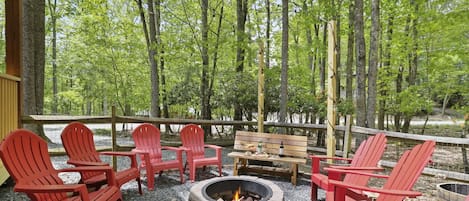 Gather at the firepit for s'mores and much needed time with family and friends