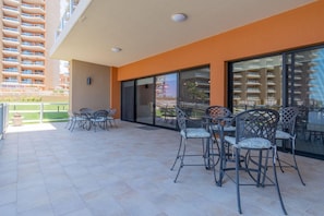 View of the entire patio for this condo.