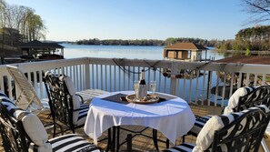 Enjoy serene water views with our conveniently located dock.