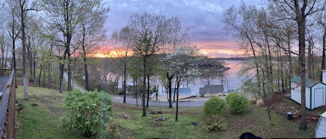 Beautiful view off the spacious deck!