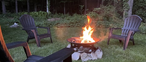 Fire-pit in the yard