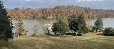 late October fall foliage from the deck - even prettier in November!