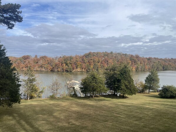 late October fall foliage from the deck - even prettier in November!