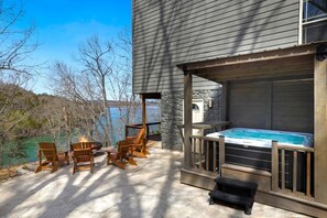 Enjoy views of the lake from out hot tub!