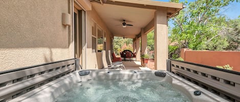 Relax in the Private Hot Tub!