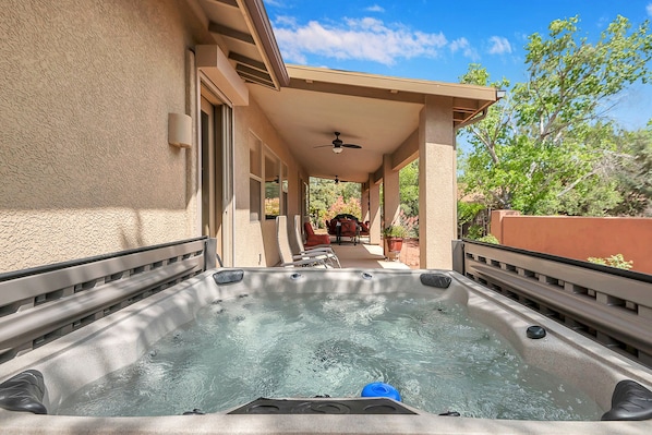 Relax in the Private Hot Tub!