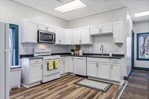 Fully stocked kitchen