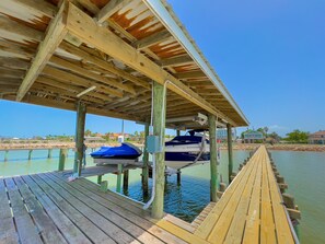 View of the Private Pier and boat lift.