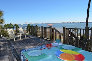 Why dine inside? The view is even better outside!