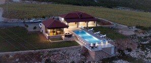 Aerial view of pool