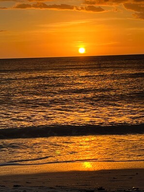 Sunset is different every day-from beach or balcony