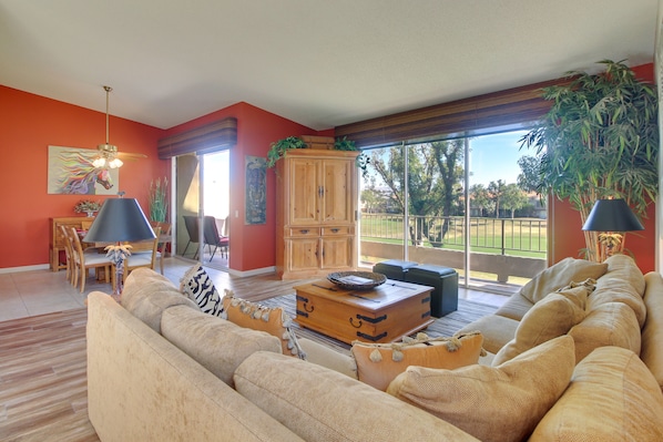 La Quinta Vacation Rental | 3BR | 2BA | 2,015 Sq Ft | 3 Stairs to Enter