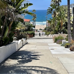 rear entrance view. walk street view from home.