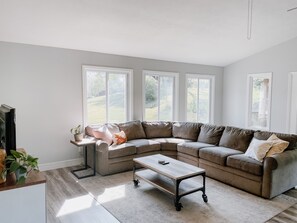 Main upstairs living room (combined with dining room)