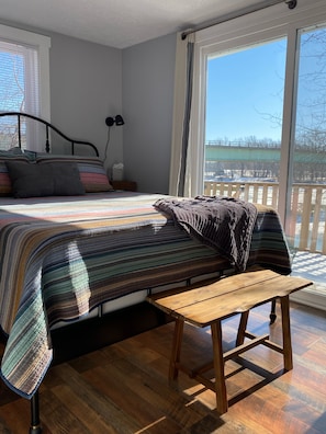 Bedroom #1 Main floor, opens onto the deck