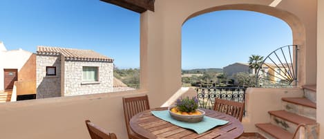 Dining space with view