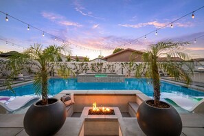 Sunken fire pit