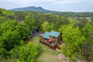 Pigeon Forge Vacation Rental with a View - "Moose Haven Cabin" - Arial view