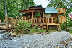 View of the house from the firepit