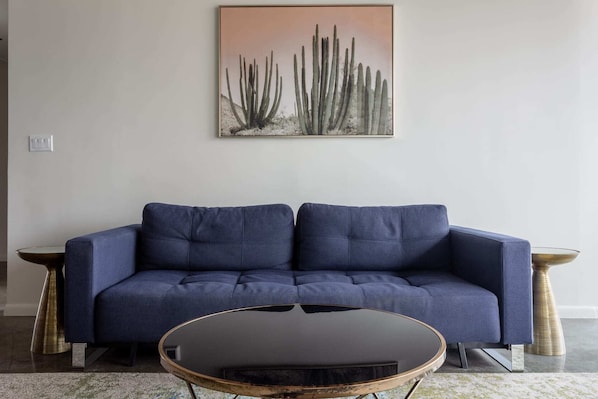 Stylish and comfortable furniture in the living room