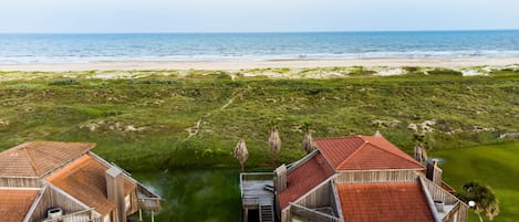 Take the path over the sand dune directly to the beach