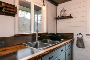 Galley style kitchen