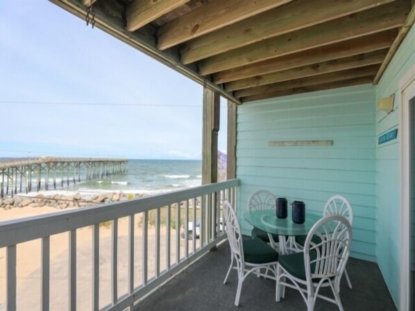 Chair, Furniture, Balcony, Porch, Railing