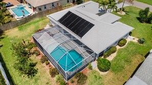 Aerial view of pool